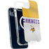 NFL Minnesota Vikings White Striped iPhone 14 Plus MagSafe Case