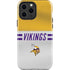 NFL Minnesota Vikings White Striped iPhone 15 Pro Max Impact Case