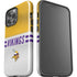 NFL Minnesota Vikings White Striped iPhone 14 Pro Max Impact Case
