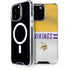 NFL Minnesota Vikings White Striped iPhone 15 Pro Max MagSafe Case