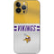 NFL Minnesota Vikings White Striped iPhone 14 Pro Max Skin