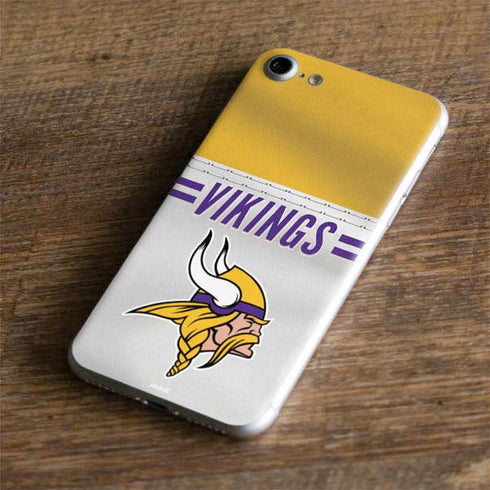 NFL Minnesota Vikings White Striped iPhone 7 Skin