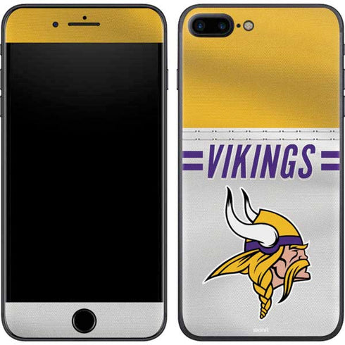 NFL Minnesota Vikings White Striped iPhone 8 Plus Skin