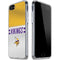 NFL Minnesota Vikings White Striped iPhone SE (2nd & 3rd Gen) Clear Case