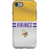 NFL Minnesota Vikings White Striped iPhone SE (2nd & 3rd Gen) Pro Case