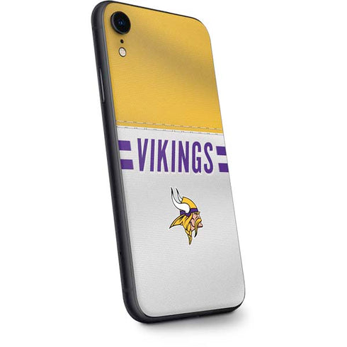 NFL Minnesota Vikings White Striped iPhone XR Skin