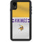 NFL Minnesota Vikings White Striped iPhone XR Waterproof Case