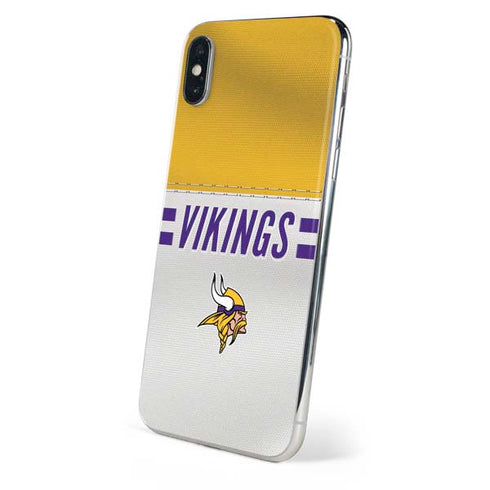 NFL Minnesota Vikings White Striped iPhone XS Max Skin