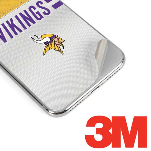NFL Minnesota Vikings White Striped iPhone XS Max Skin