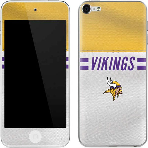 NFL Minnesota Vikings White Striped Apple iPod Skin