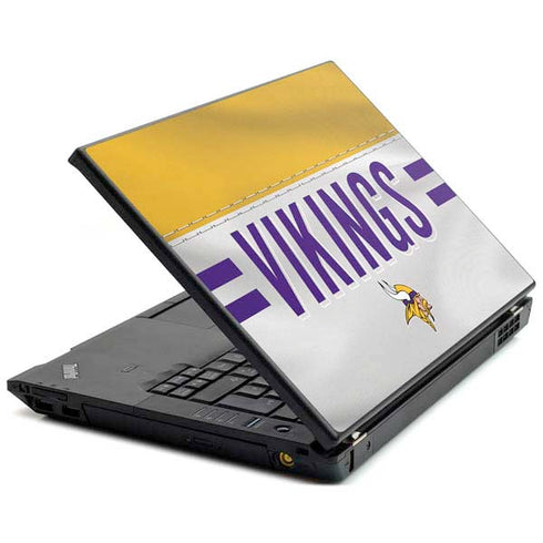 NFL Minnesota Vikings White Striped Lenovo T420 Skin