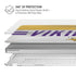 NFL Minnesota Vikings White Striped MacBook Air 13in M1 (2021) Case plus Skin