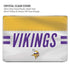 NFL Minnesota Vikings White Striped MacBook Pro 16in (2019-20) Case plus Skin