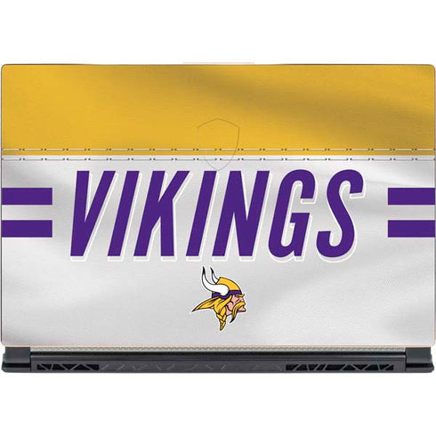 NFL Minnesota Vikings White Striped MSI GS65 Stealth Laptop Skin