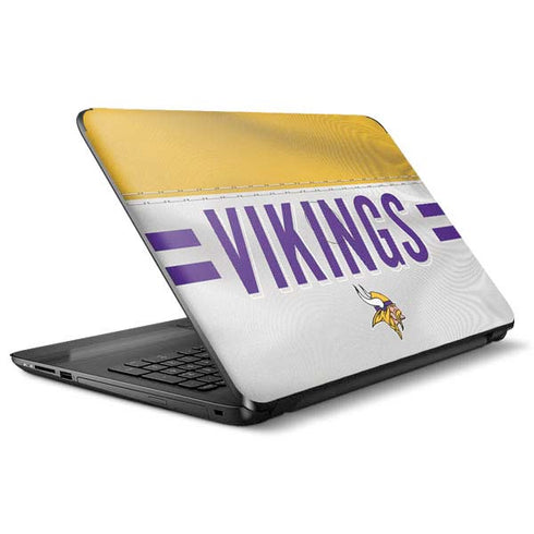 NFL Minnesota Vikings White Striped HP Notebook Skin