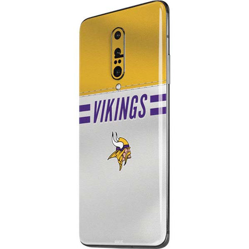 NFL Minnesota Vikings White Striped OnePlus 7 Pro Skin