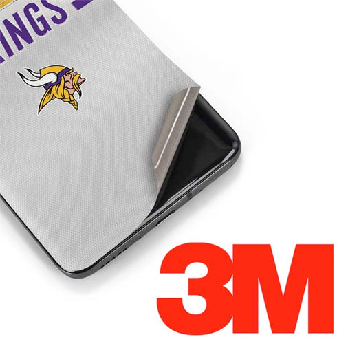NFL Minnesota Vikings White Striped OnePlus 7 Pro Skin