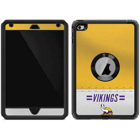 NFL Minnesota Vikings White Striped Otterbox Defender iPad Skin