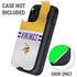 NFL Minnesota Vikings White Striped Otterbox Defender iPhone Skin