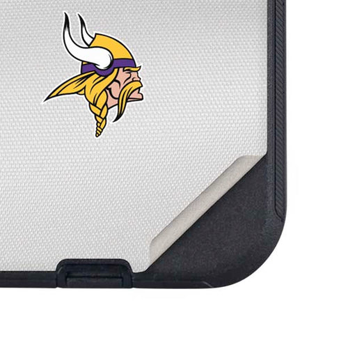 NFL Minnesota Vikings White Striped Otterbox Defender iPhone Skin