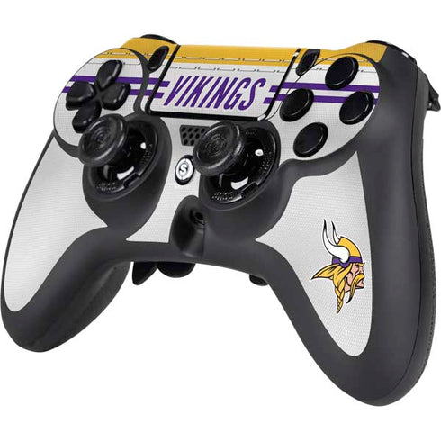 NFL Minnesota Vikings White Striped PS4/PC SCUF Impact Controller Skin