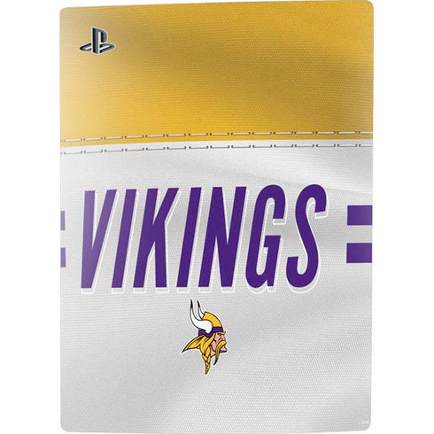 NFL Minnesota Vikings White Striped PS5 Digital Edition Console Skin