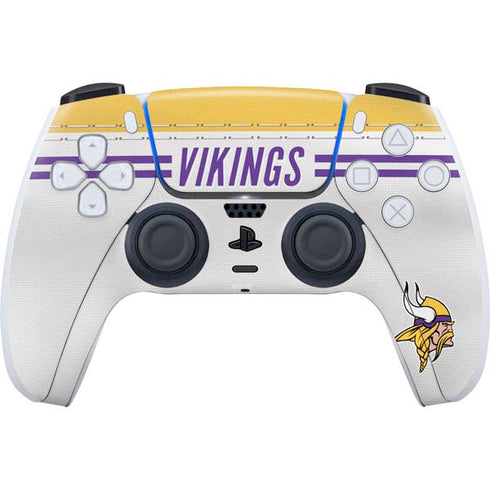 NFL Minnesota Vikings White Striped PS5 Controller Skin