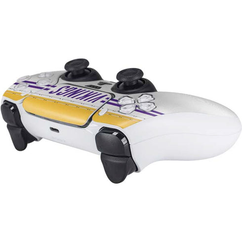 NFL Minnesota Vikings White Striped PS5 Controller Skin