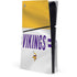 NFL Minnesota Vikings White Striped PS5 Slim Disk Console Skin