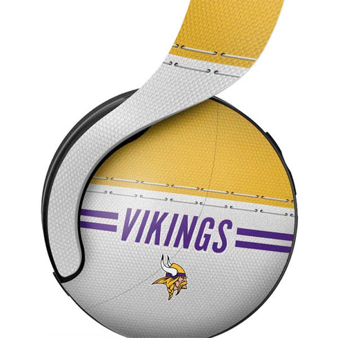 NFL Minnesota Vikings White Striped PULSE 3D Wireless Headset for PS5 Skin