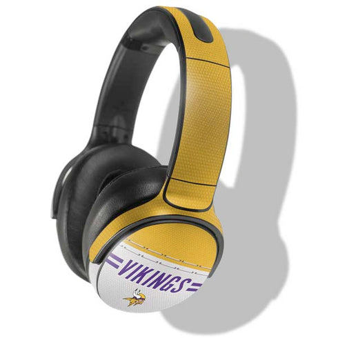 NFL Minnesota Vikings White Striped Skullcandy Venue Skin