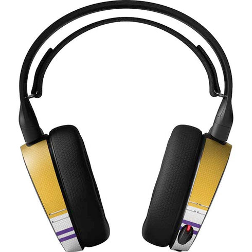 NFL Minnesota Vikings White Striped SteelSeries Arctis 3 Skin