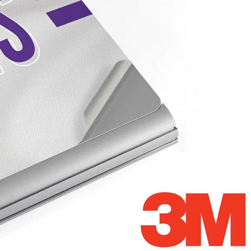 NFL Minnesota Vikings White Striped Surface Book 2 15in Skin