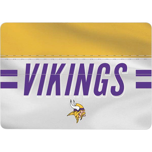 NFL Minnesota Vikings White Striped Surface Laptop Studio Skin