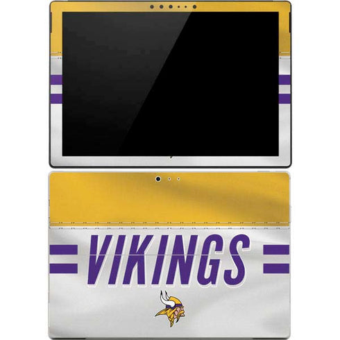 NFL Minnesota Vikings White Striped Surface Pro 4 Skin