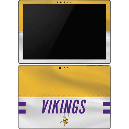 NFL Minnesota Vikings White Striped Surface Pro 6 Skin