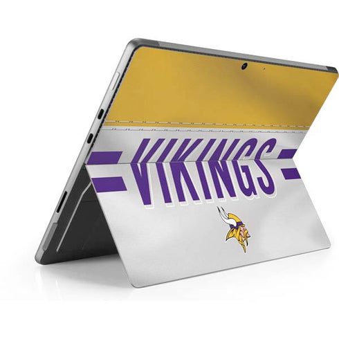 NFL Minnesota Vikings White Striped Surface Pro 8 Skin