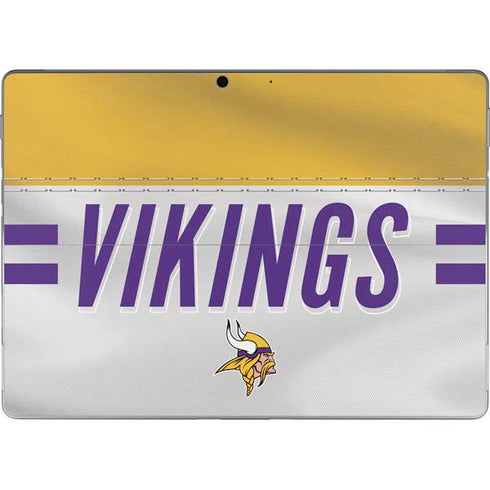 NFL Minnesota Vikings White Striped Surface Pro 9 Skin