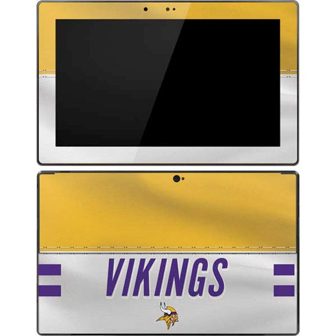 NFL Minnesota Vikings White Striped Surface Pro Tablet Skin