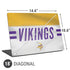NFL Minnesota Vikings White Striped Universal Laptop 18in (14.6 x 10.6in) Skin