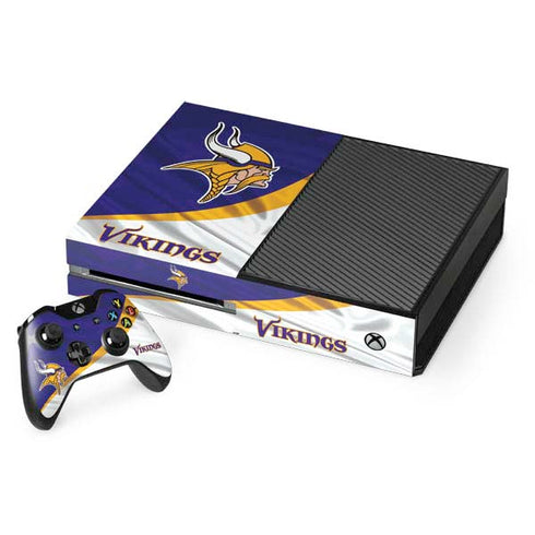 NFL Minnesota Vikings Xbox One Console and Controller Bundle Skin