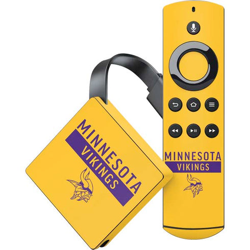 NFL Minnesota Vikings Yellow Performance Series Amazon Fire TV Skin
