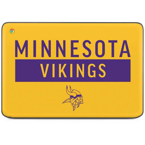NFL Minnesota Vikings Yellow Performance Series HP Chromebook Skin