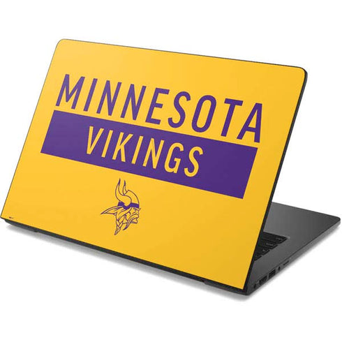NFL Minnesota Vikings Yellow Performance Series Dell Chromebook Skin
