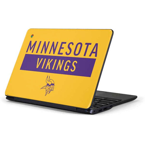 NFL Minnesota Vikings Yellow Performance Series Samsung Chromebook Skin