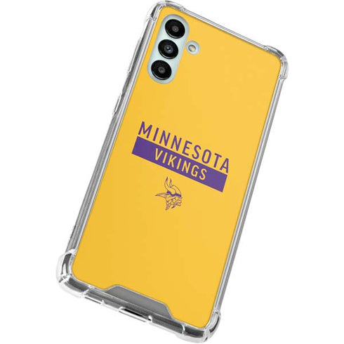 NFL Minnesota Vikings Yellow Performance Series Galaxy A13 5G Clear Case