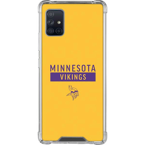 NFL Minnesota Vikings Yellow Performance Series Galaxy A51 5G Clear Case