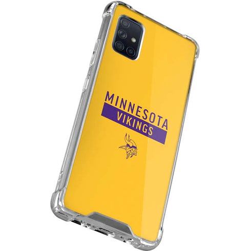 NFL Minnesota Vikings Yellow Performance Series Galaxy A51 5G Clear Case
