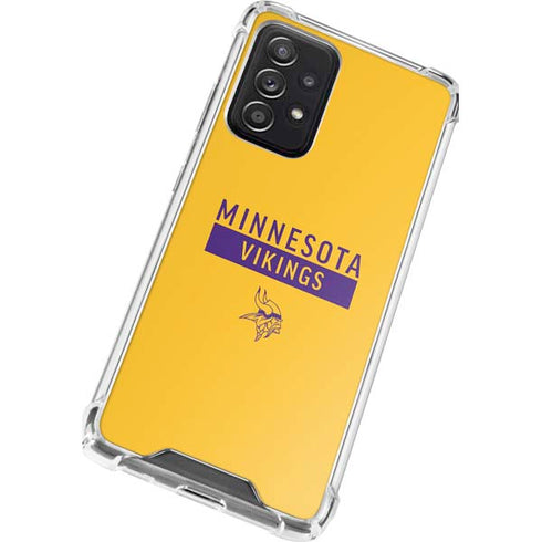 NFL Minnesota Vikings Yellow Performance Series Galaxy A52 5G Clear Case