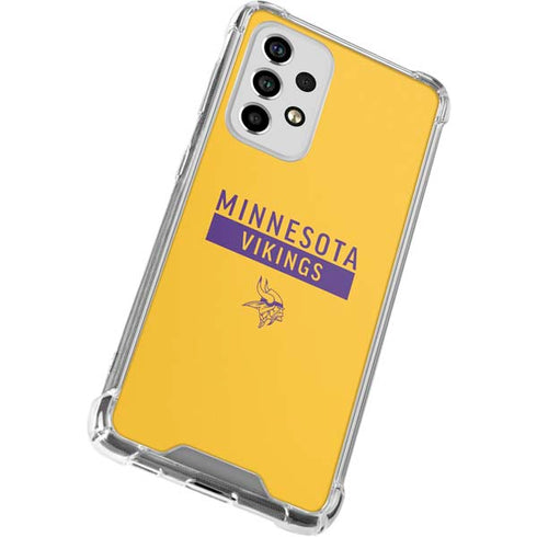 NFL Minnesota Vikings Yellow Performance Series Galaxy A53 5G Clear Case